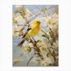 Bird Painting American Goldfinch 3 Canvas Print