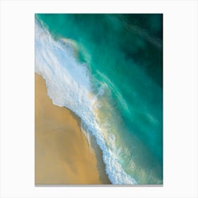 Aerial View Of A Beach 13 Canvas Print