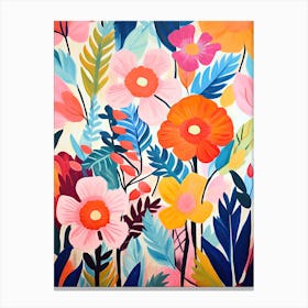 Flowers 53, Matisse style, Floral texture Canvas Print