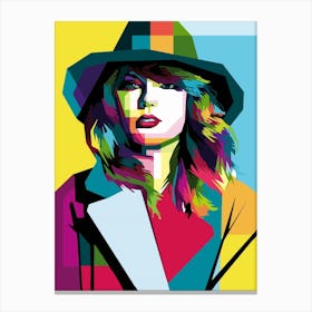 Taylor Swift Pop Art Canvas Print