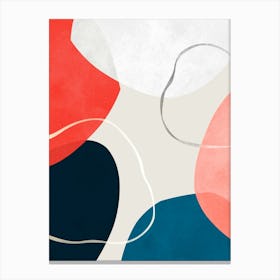 Colorful expressive forms 2 Canvas Print