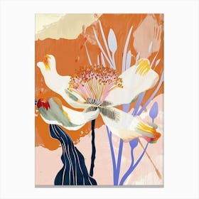 Colourful Flower Illustration Cosmos 4 Canvas Print