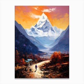 Nepal Mountain Canvas Print