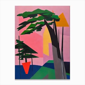 Pine Tree Cubist Canvas Print