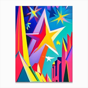 Star Formation Abstract Modern Pop Space Canvas Print