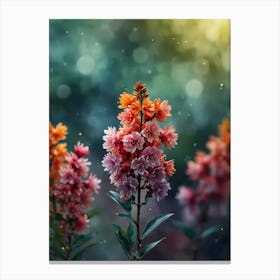 Bokeh Flowers Canvas Print