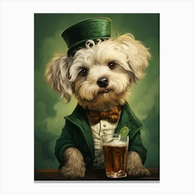 Leprechaun Dog Canvas Print