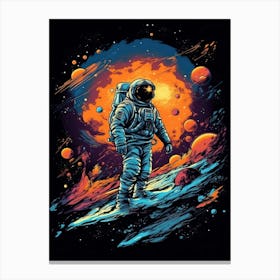 Astronaut In Space 16 Canvas Print