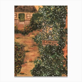 Countryside Street Landscape Art Print Canvas Print