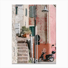 Pink House In Italy Canvas Print