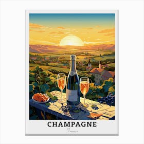 Champagne In France Travel Canvas Print