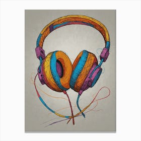 Headphones Canvas Print 2 Canvas Print