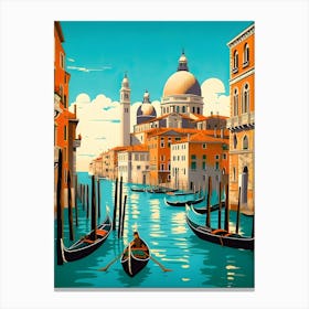 Venice Italian Summer Vintage Travel Canvas Print
