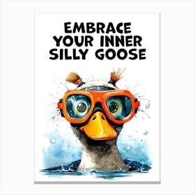 Silly Goose Gen Z Canvas Print