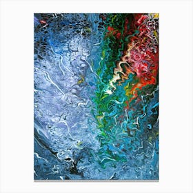 Abstract art print on canvas "Energy Whirlwinds". Canvas Print