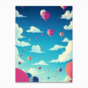 Hot Air Balloons In The Sky 1 Canvas Print