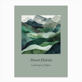 Landscapes Of Japan Mount Hakuba 34 Canvas Print