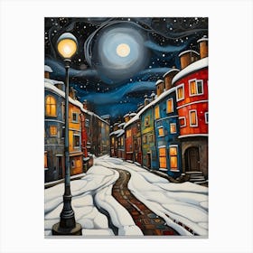 Night In The City Canvas Print