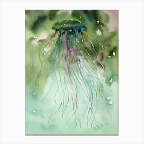 Jellyfish Storybook Watercolour Canvas Print