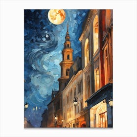 Night In The City 1 Canvas Print