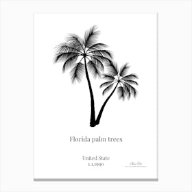 Florida Palm Trees 8 Canvas Print