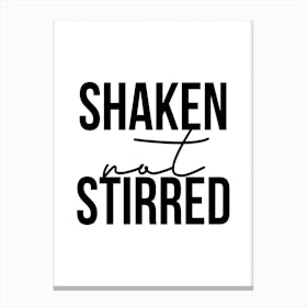 Shaken Not Stirred Canvas Print