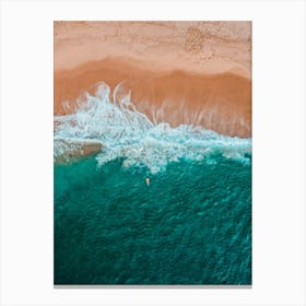 Portugal Drone | Floating in the Atlantic Ocean Aerial photography Canvas Print
