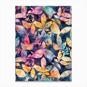 Watercolor Leaves 19 Canvas Print