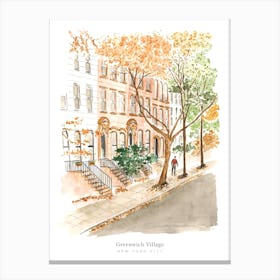 Greenwich Village New York City Canvas Print