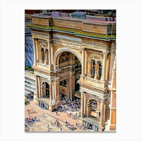 Galleria Vittorio Emanuele Ii Triumphal Arch Canvas Print