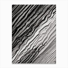 Black And White Abstract Painting Canvas Print