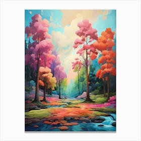 Colorful Forest Canvas Print