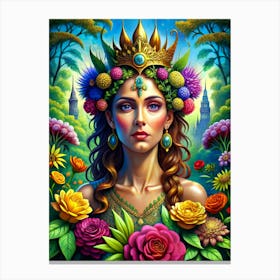 Queen Of Flowers Canvas Print