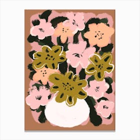 Pastel flower Impression No7 Canvas Print