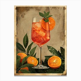 Cocktail With Oranges 1 Canvas Print