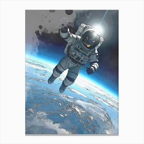 Astronaut Space Canvas Print