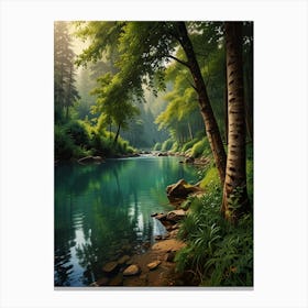 Forest River Canvas Print