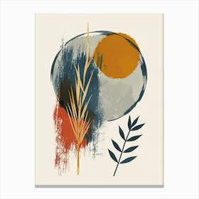 Orbiting Reflections Mid Century Style Canvas Print