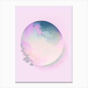 Moon Phase Gouache Space Canvas Print