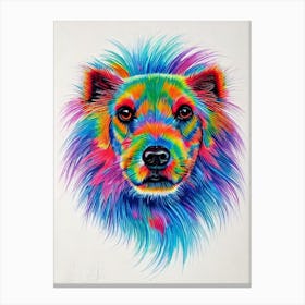 Xoloitzcuintli Rainbow Oil Painting dog Canvas Print