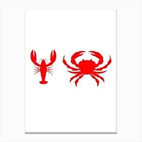 Red Crabs Canvas Print