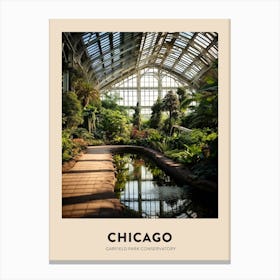 Garfield Park Conservatory 6 Chicago Travel Poster Canvas Print