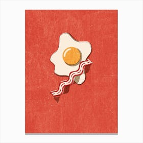 Fast Food Egg And Bacon Canvas Print