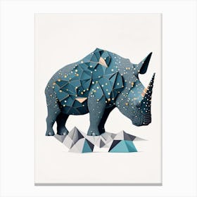 Euoplocephalus Terrazzo Style Dinosaur Canvas Print