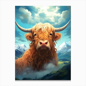 Highland Cow 2 Canvas Print