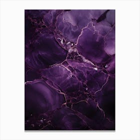 Purple Marble 2 Canvas Print