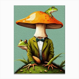 A Toadstool- Ask Alice Canvas Print