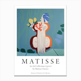 Ceramic Vase With Flowers, The Matisse Inspired Art Collection Poster Canvas Print