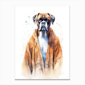 Boxer Dog As A Jedi 2 Canvas Print
