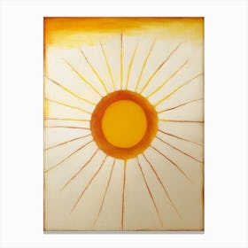 Sun Symbol 1, Abstract Painting Canvas Print